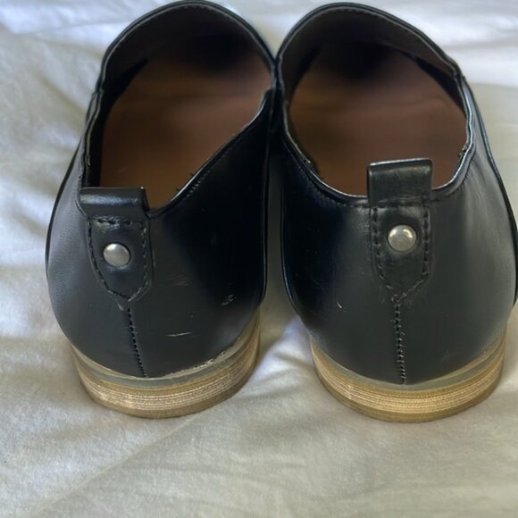 Indigo Rd Black Vegan Leather Flats Loafers Size 6.5 - Picture 4 of 8